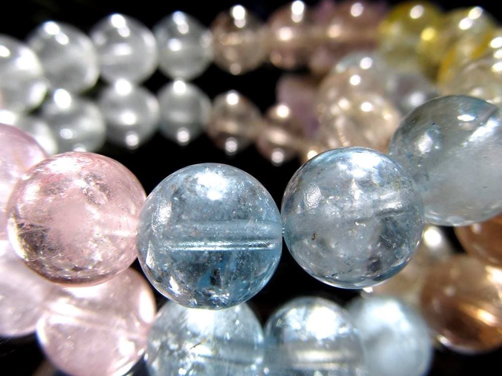 トパーズ ブレスレット 11月の誕生石 シャンパントパーズ ブルートパーズ