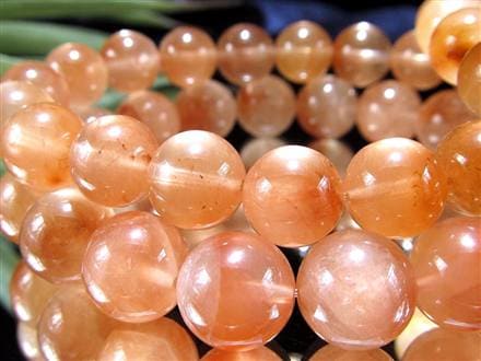 オレンジラビットファー クォーツ ラビットファー ラビットヘア ブレスレット