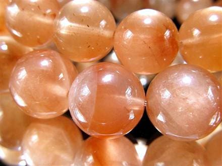 オレンジラビットファー クォーツ ラビットファー ラビットヘア ブレスレット