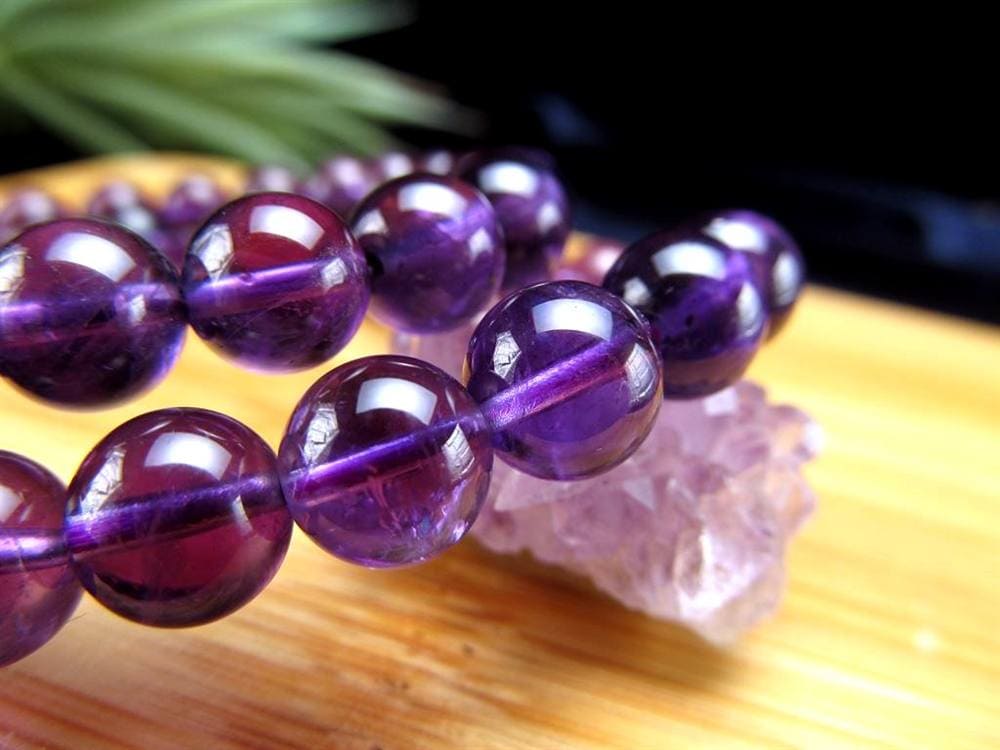 アメジスト 紫水晶 ブレスレット 2月 誕生石