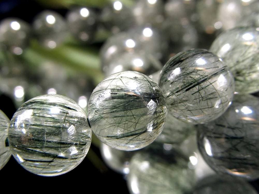 グリーンルチルクォーツ ブレスレット ルチル 天然石 パワーストーン