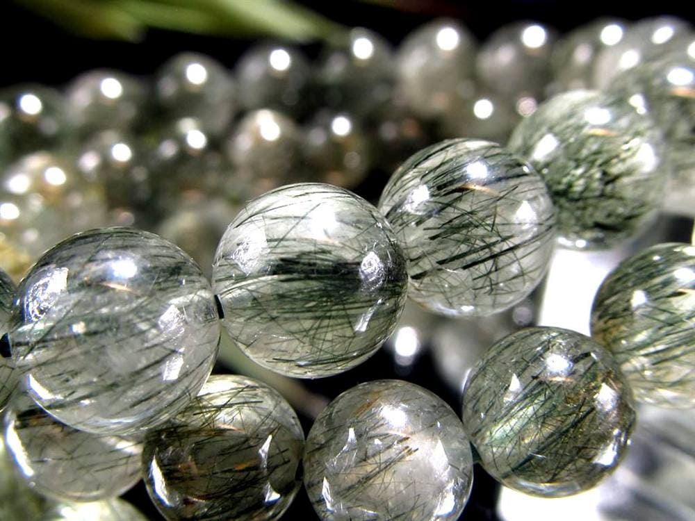 グリーンルチルクォーツ ブレスレット ルチル 天然石 パワーストーン