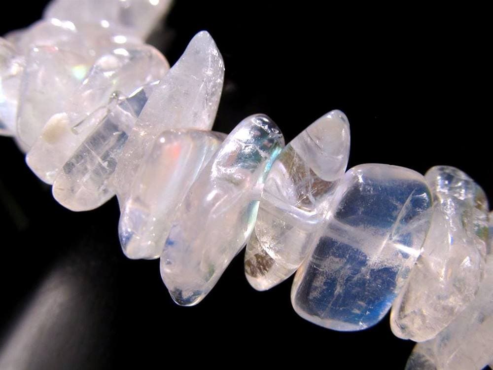 誕生石 月長石 さざれ ブレスレット ムーンストーン