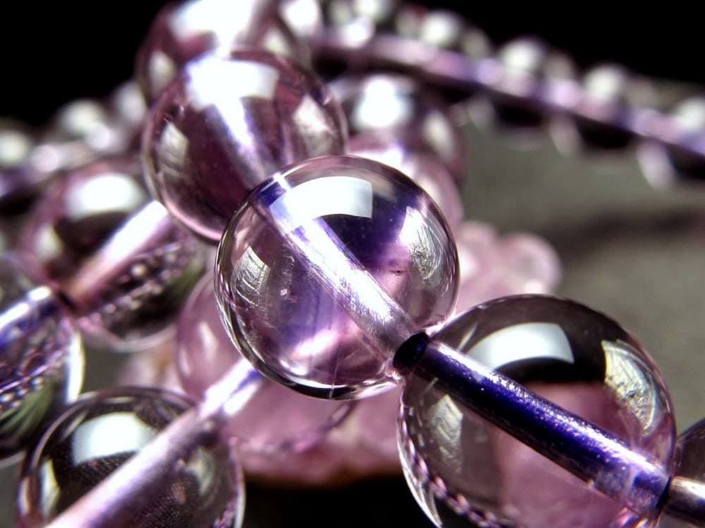 アメジスト 紫水晶 ブレスレット ラベンダーアメジスト ファントム