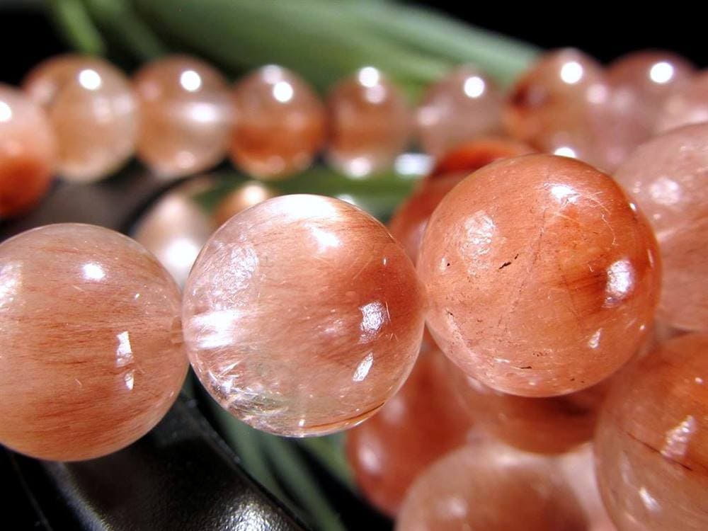 レッドルチルクォーツ ブレスレット 夫婦円満 子宝 オレンジルチル