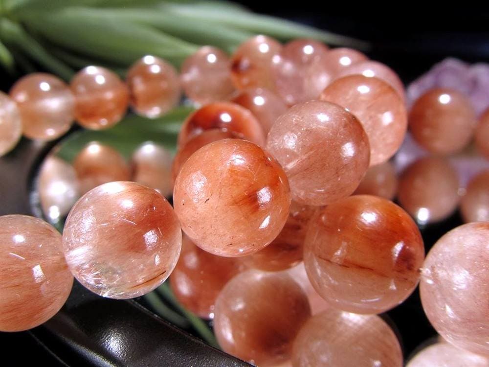 レッドルチルクォーツ ブレスレット 夫婦円満 子宝 オレンジルチル