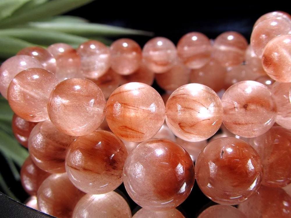 レッドルチルクォーツ ブレスレット 夫婦円満 子宝 オレンジルチル