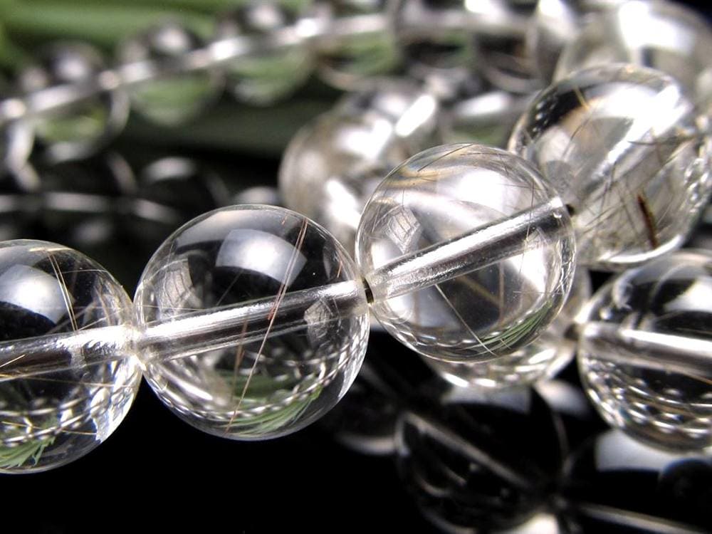 ルチルクォーツ シルバールチル ブレスレット ルチレイテッドクォーツ 金紅石