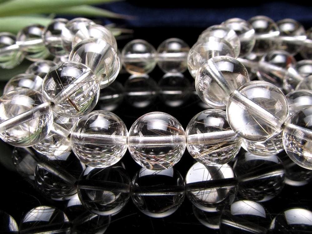 ルチルクォーツ シルバールチル ブレスレット ルチレイテッドクォーツ 金紅石