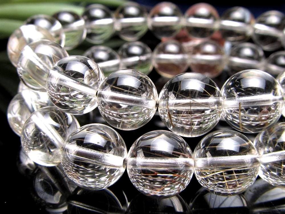 ルチルクォーツ シルバールチル ブレスレット ルチレイテッドクォーツ 金紅石