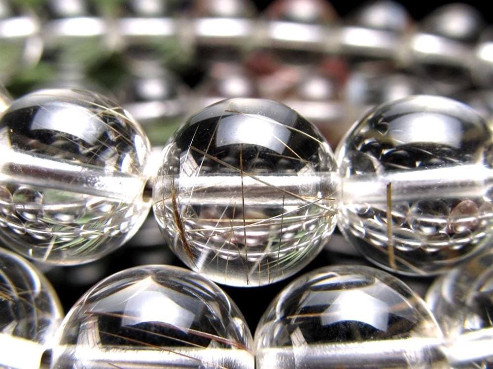 ルチルクォーツ シルバールチル ブレスレット ルチレイテッドクォーツ 金紅石