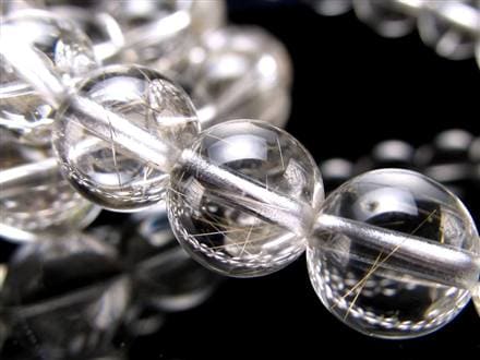 ルチルクォーツ シルバールチル ブレスレット ルチレイテッドクォーツ 金紅石