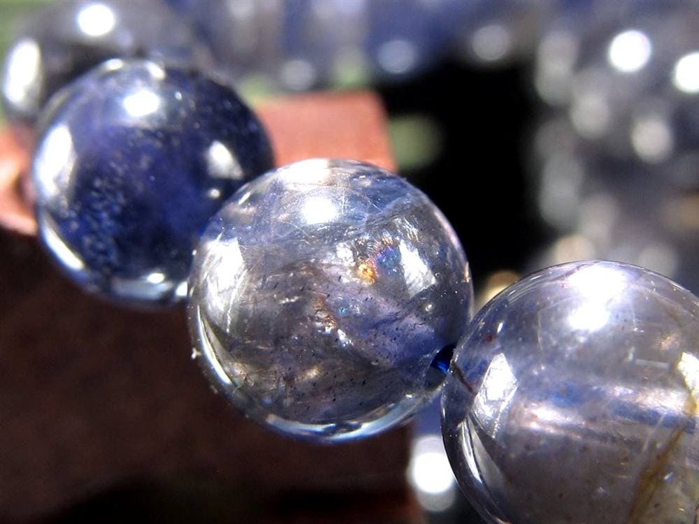 アイオライト 菫青石 ブレスレット 3月の誕生石