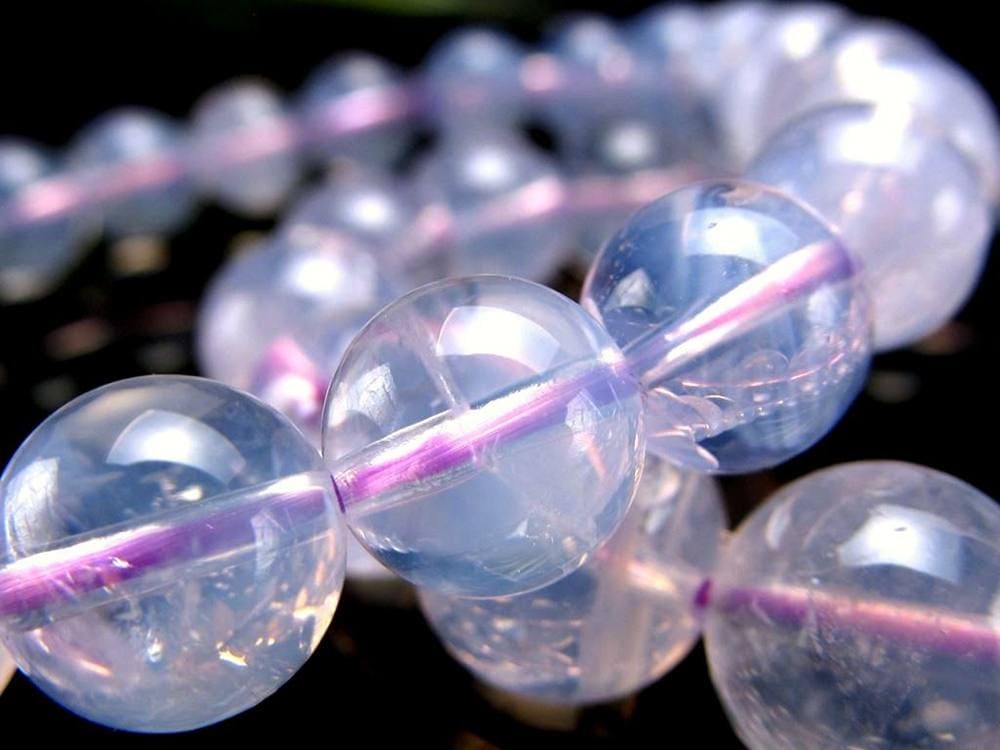 特殊カラー ムーンライトアメジスト スコロライト ブレスレット 2月の誕生石