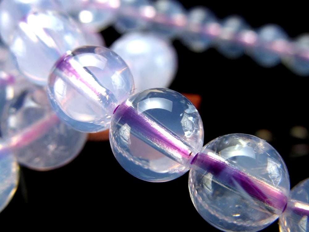 特殊カラー ムーンライトアメジスト スコロライト ブレスレット 2月の誕生石