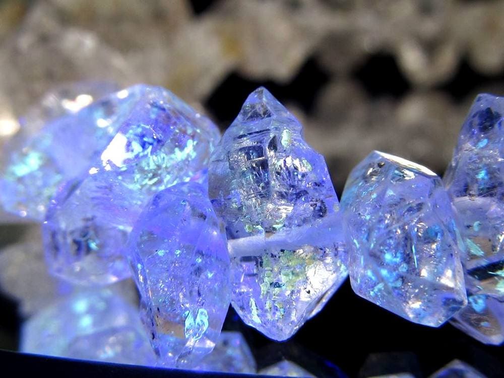 オイルインクォーツ 結晶 石油入り水晶 ブレスレット アジャスター金具付