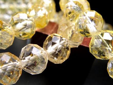 イエロートパーズ 黄玉.カット ブレスレット 誕生石 トパーズ