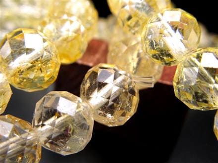 イエロートパーズ 黄玉.カット ブレスレット 誕生石 トパーズ