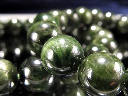 クロムダイオプサイト 緑色透輝石 ブレスレット ダイオプサイト ダイオプサイド