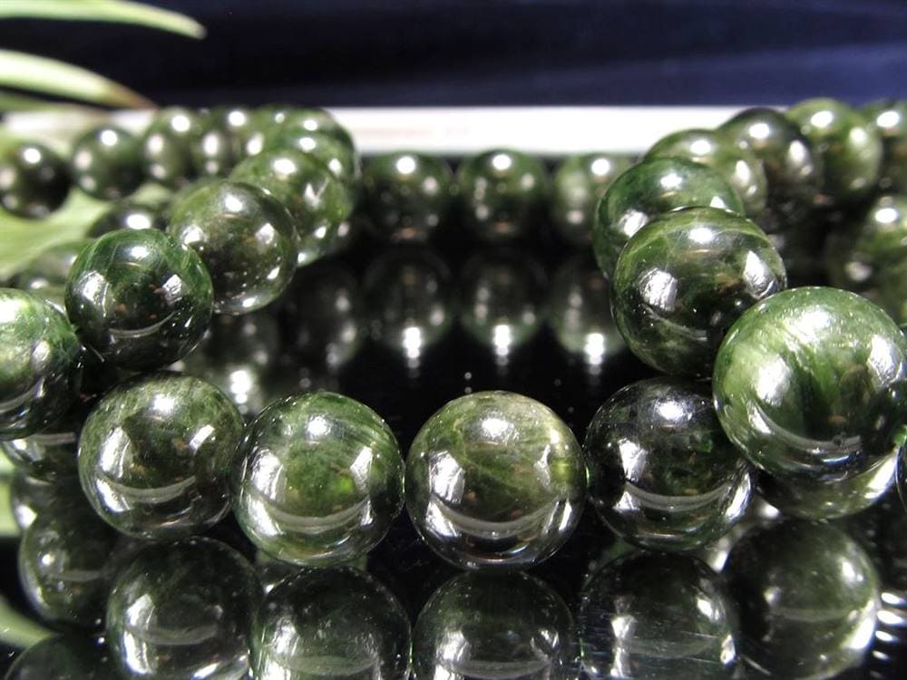 クロムダイオプサイト 緑色透輝石 ブレスレット ダイオプサイト ダイオプサイド