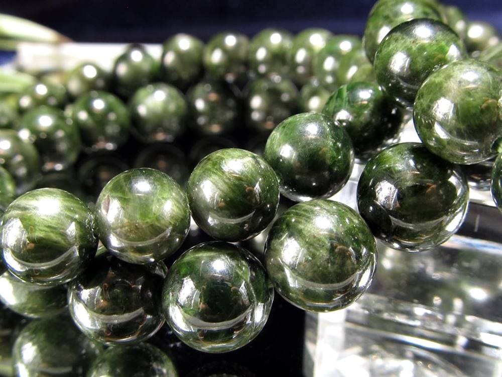 クロムダイオプサイト 緑色透輝石 ブレスレット ダイオプサイト ダイオプサイド