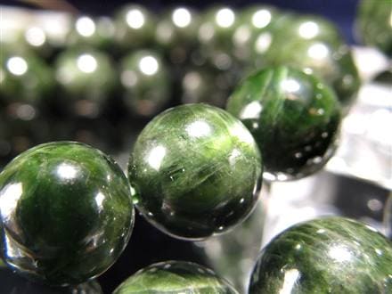 クロムダイオプサイト 緑色透輝石 ブレスレット ダイオプサイト ダイオプサイド