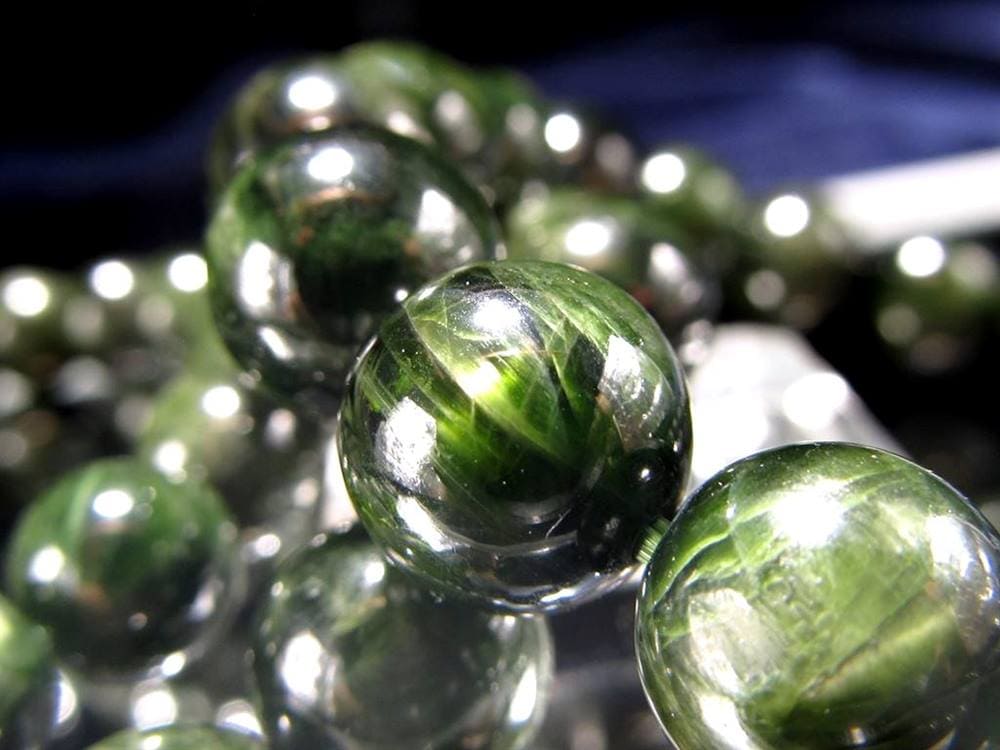 クロムダイオプサイト 緑色透輝石 ブレスレット ダイオプサイト ダイオプサイド