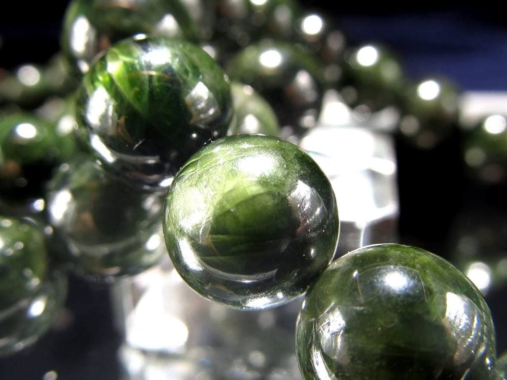 クロムダイオプサイト 緑色透輝石 ブレスレット ダイオプサイト ダイオプサイド