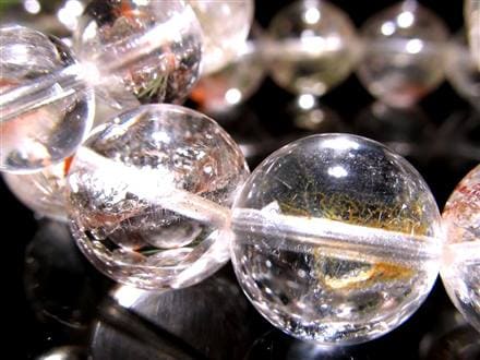 天然水晶 クォーツ アイリス レインボー ライモナイト ブレスレット