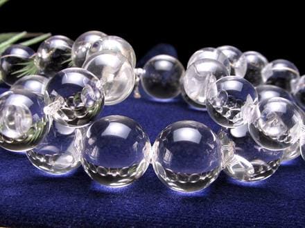 水晶 クリスタル ブレスレット クオーツ サイドドリル 横穴 天然石 パワーストーン