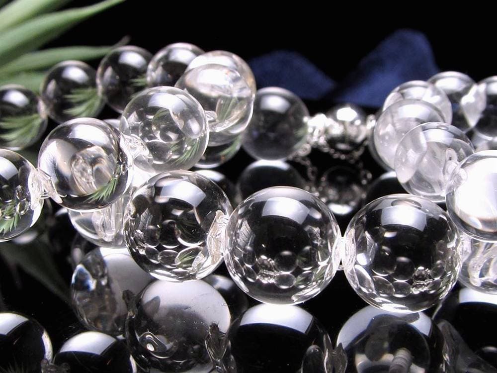 水晶 クリスタル ブレスレット クオーツ サイドドリル 横穴 天然石 パワーストーン