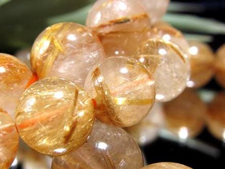 ゴールドルチルクォーツ ブレスレット ゴールドルチル ルチルレイテッドクォーツ 金針水晶