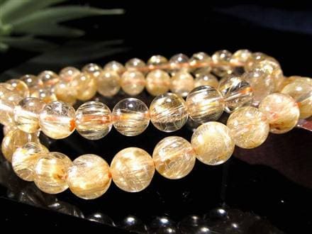 ゴールド ルチル クォーツ ブレスレット 金運