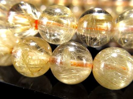 ゴールド ルチル クォーツ ブレスレット 金運