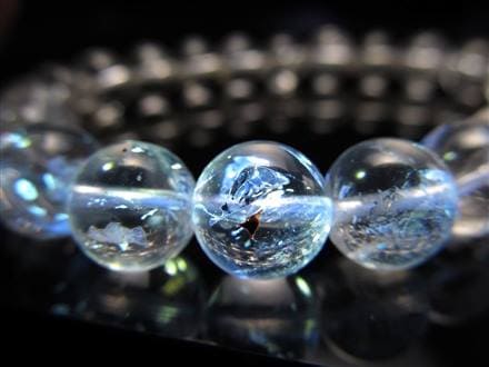 オイル インクォーツ 石油入り水晶 ブレスレット パキスタン産