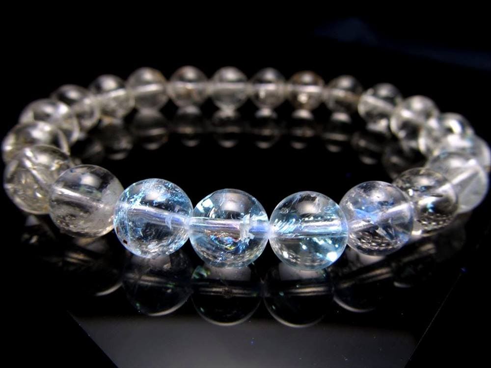 オイル インクォーツ 石油入り水晶 ブレスレット パキスタン産