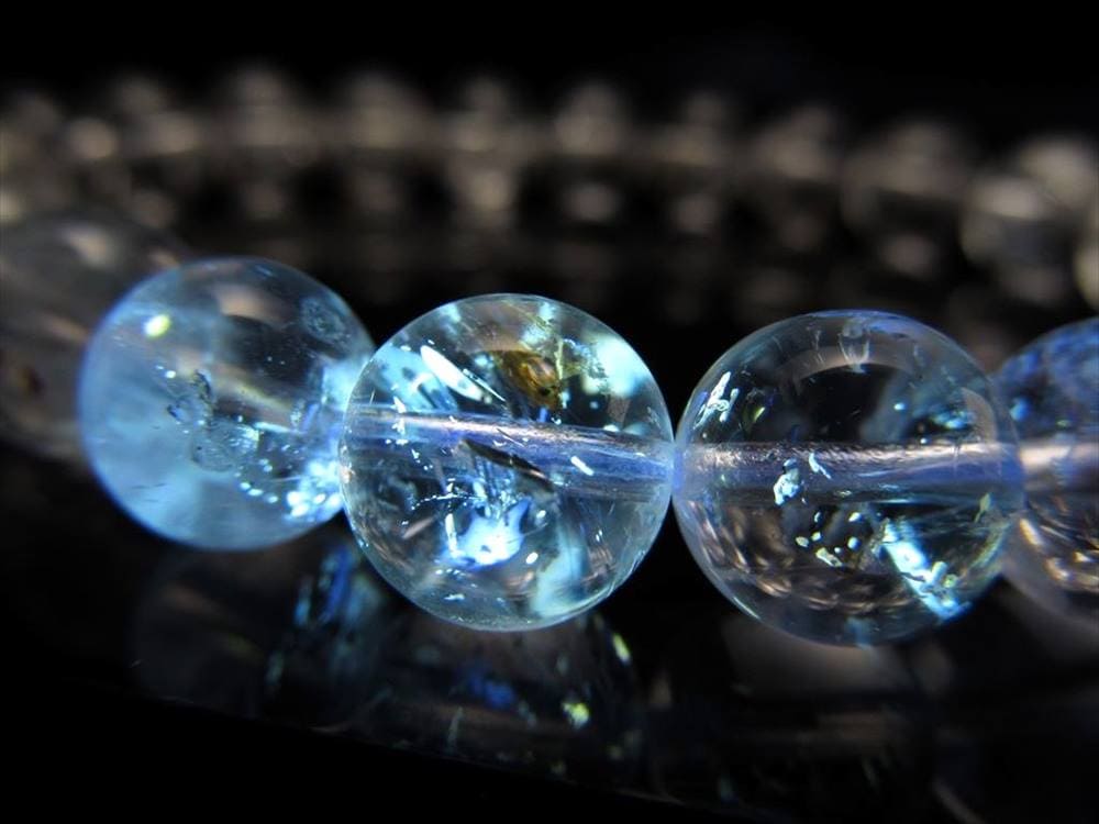 オイル インクォーツ 石油入り水晶 ブレスレット パキスタン産