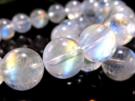 レインボームーンストーン ムーンストーン ブレスレット ホワイトラブラドライト Moonstone