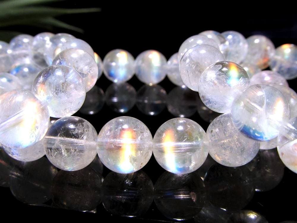 レインボームーンストーン ムーンストーン ブレスレット ホワイトラブラドライト Moonstone