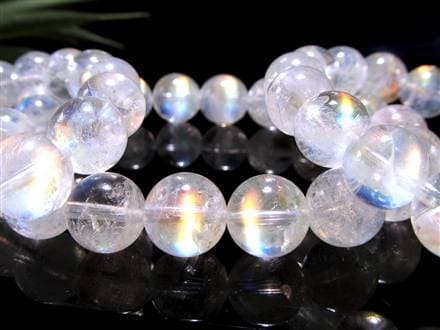 レインボームーンストーン ムーンストーン ブレスレット ホワイトラブラドライト Moonstone