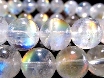 レインボームーンストーン ムーンストーン ブレスレット ホワイトラブラドライト Moonstone