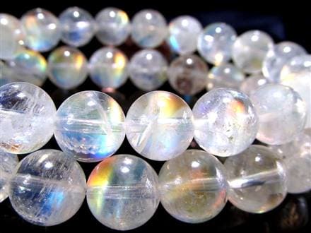 レインボームーンストーン ムーンストーン ブレスレット ホワイトラブラドライト Moonstone