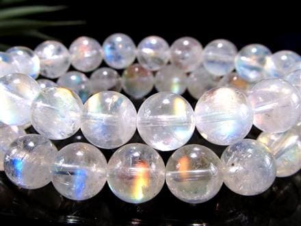 レインボームーンストーン ムーンストーン ブレスレット ホワイトラブラドライト Moonstone