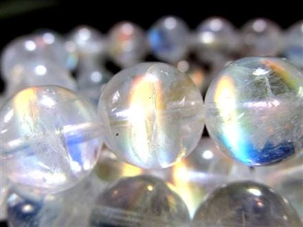 レインボームーンストーン ムーンストーン ブレスレット ホワイトラブラドライト Moonstone