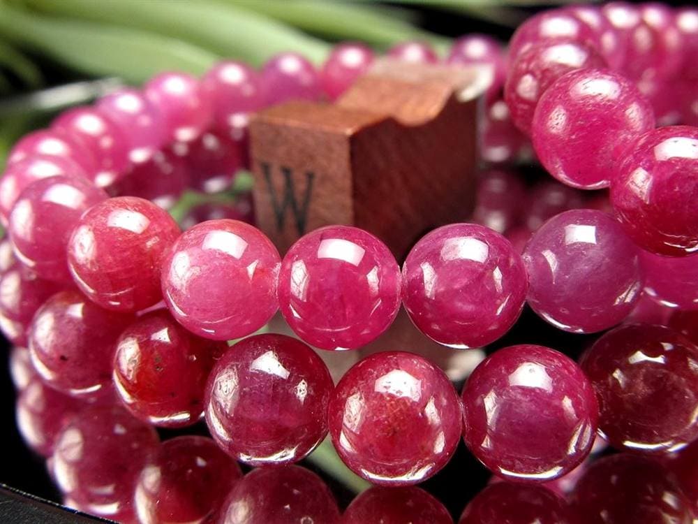 ルビー 紅玉 ブレスレット コランダム 7月の誕生石