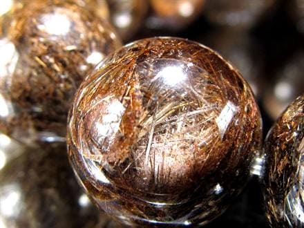 ジオメトリールチルクォーツ ブレスレット ブロンズルチルクォーツ ブラジル産 金紅石