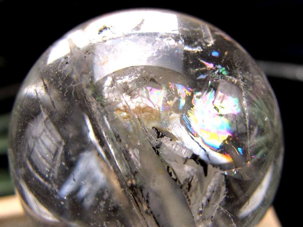 水入り水晶 丸玉 水晶 クォーツ 天然石
