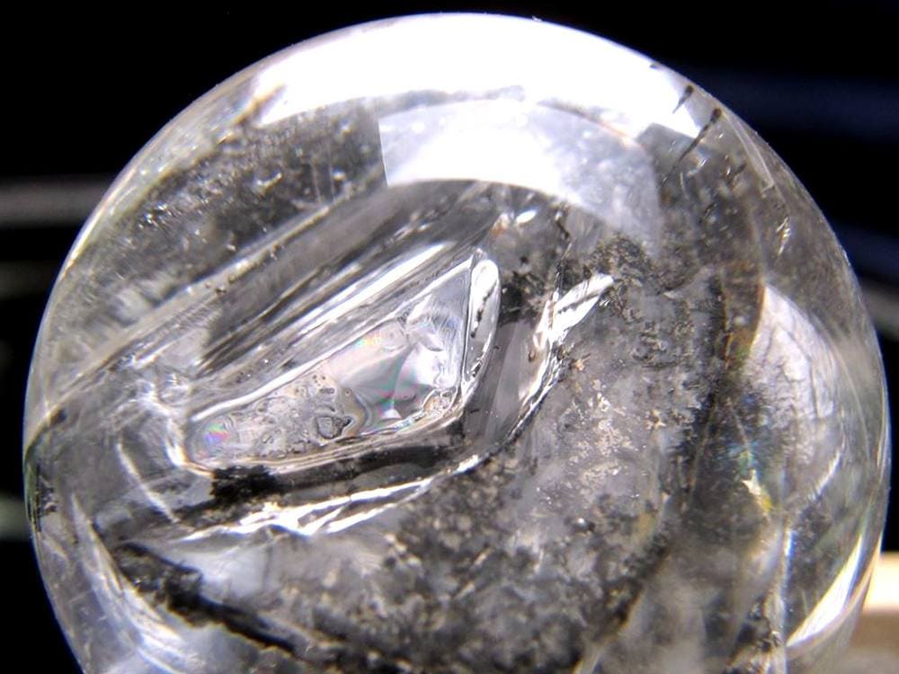 水入り水晶 丸玉 水晶 クォーツ 天然石