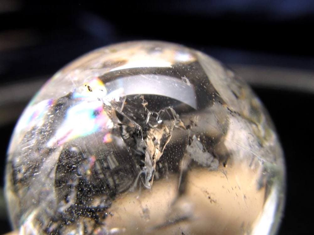 水入り水晶 丸玉 水晶 クォーツ 天然石