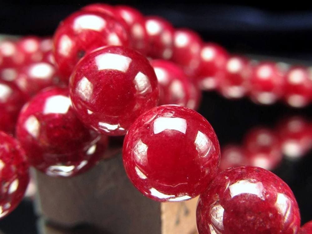 ルビー 紅玉 ブレスレット コランダム 7月の誕生石